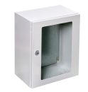 Metall Schaltschrank 300x200x150 mm HBT IP66 1-türig mit Sichttür