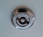 Control cabinet lock 5mm-DDB lock metal chrome-plated