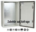 Stahlblech Schaltschrank 600x400x210 mm HBT IP66 1-türig mit Montageplatte