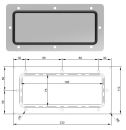 Ersatz-Flanschplatte FP1 klein 65x185mm neu