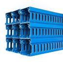 1m PVC Verdrahtungskanal 40x60 mm blau RAL5012