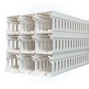 1m PVC Verdrahtungskanal 40x60 mm weiß RAL9003