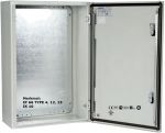 Schaltschrank 400x800x300 mm BHT  IP66 Stahlblech 1-türig mit Montageplatte