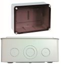 EXT171 Kunststoffgehäuse vorgeprägt 175x151x95mm LBH mit transparentem Deckel IP65-IP67