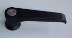 Handle with lock EK333 black plastic