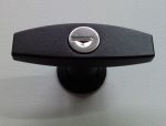 Black plastic T-handle - individual closure