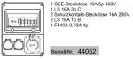 Wandverteiler 2x230V 1x16A CEE anschlussfertig verdrahtet mit FI40A