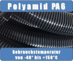 Wellrohr NW50 PA6 flex Kabelschutz geschlossen schwarz